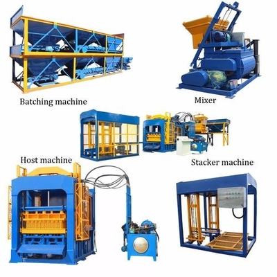 QT5-15 automatisch concreet blok die machine in Zambia, cement het bedekken machine van het koppelings de holle hydraulische blok voor verkoop maken